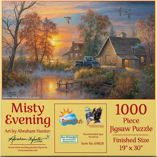 Misty Evening 1000 pc  Jigsaw Puzzle 69828