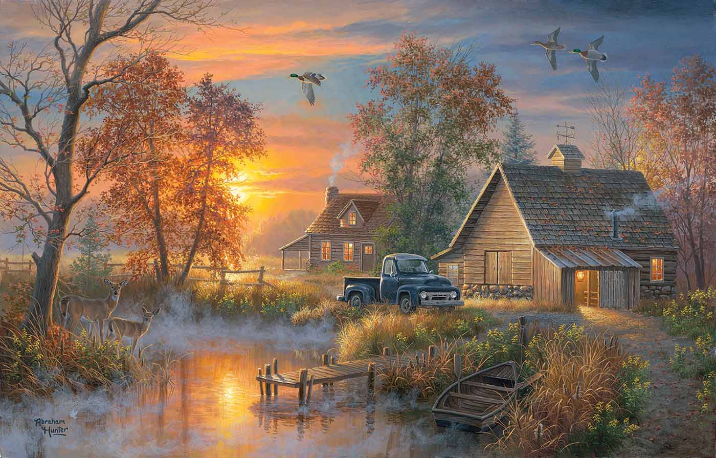 Misty Evening 1000 pc  Jigsaw Puzzle 69828