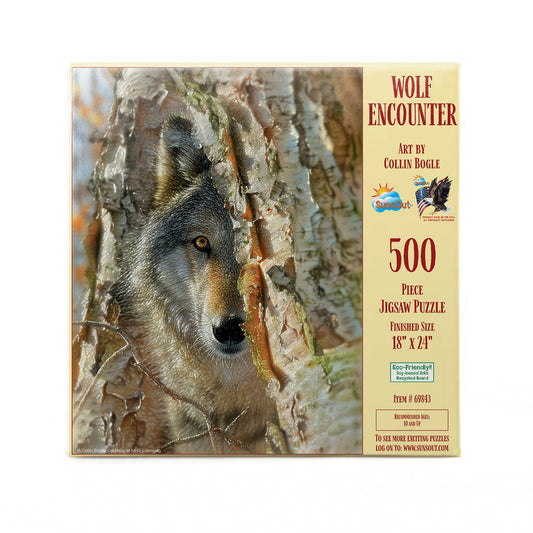Wolf Encounter 500 pc  Jigsaw Puzzle 69843