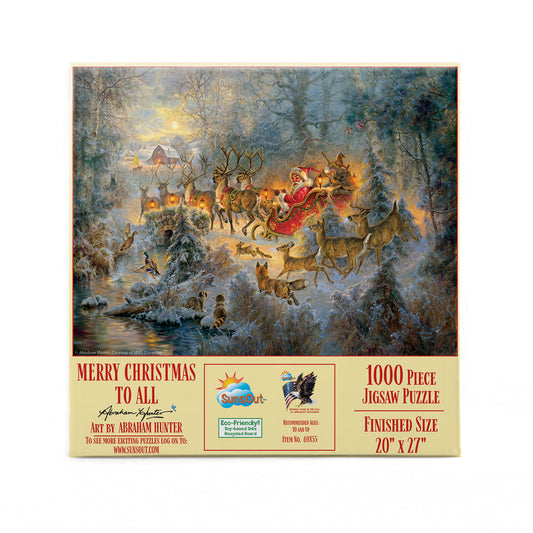 Merry Christmas to All 1000 pc  Jigsaw Puzzle 69855