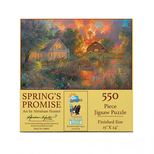 Spring's Promise 550 pc  Jigsaw Puzzle 69862