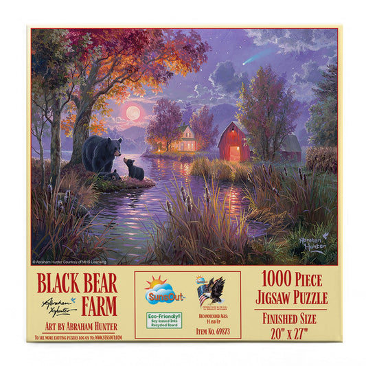 Black Bear Farm 1000 pc  Jigsaw Puzzle 69873