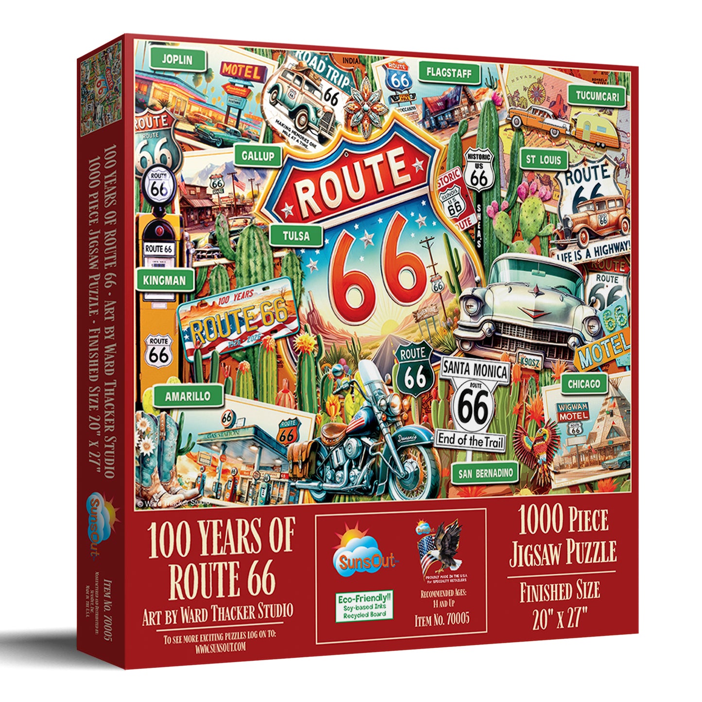 100 years of Route 66 1000 pc  Jigsaw Puzzle 70005