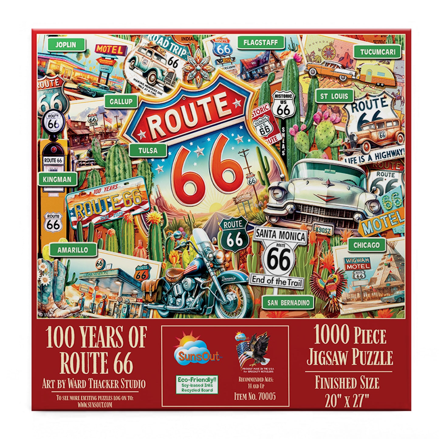 100 years of Route 66 1000 pc  Jigsaw Puzzle 70005