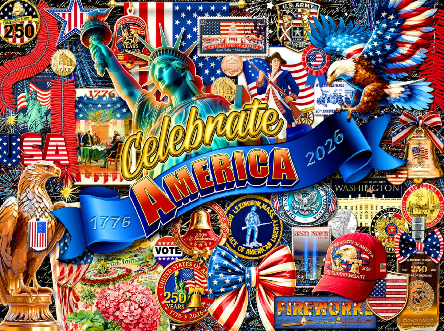 Celebrate America 1000 pc  Jigsaw Puzzle 70010