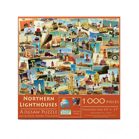 Northern Lighthouses 1000 pc  Jigsaw Puzzle 70064
