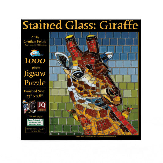 Stained Glass Giraffe 1000 pc  Jigsaw Puzzle 70731