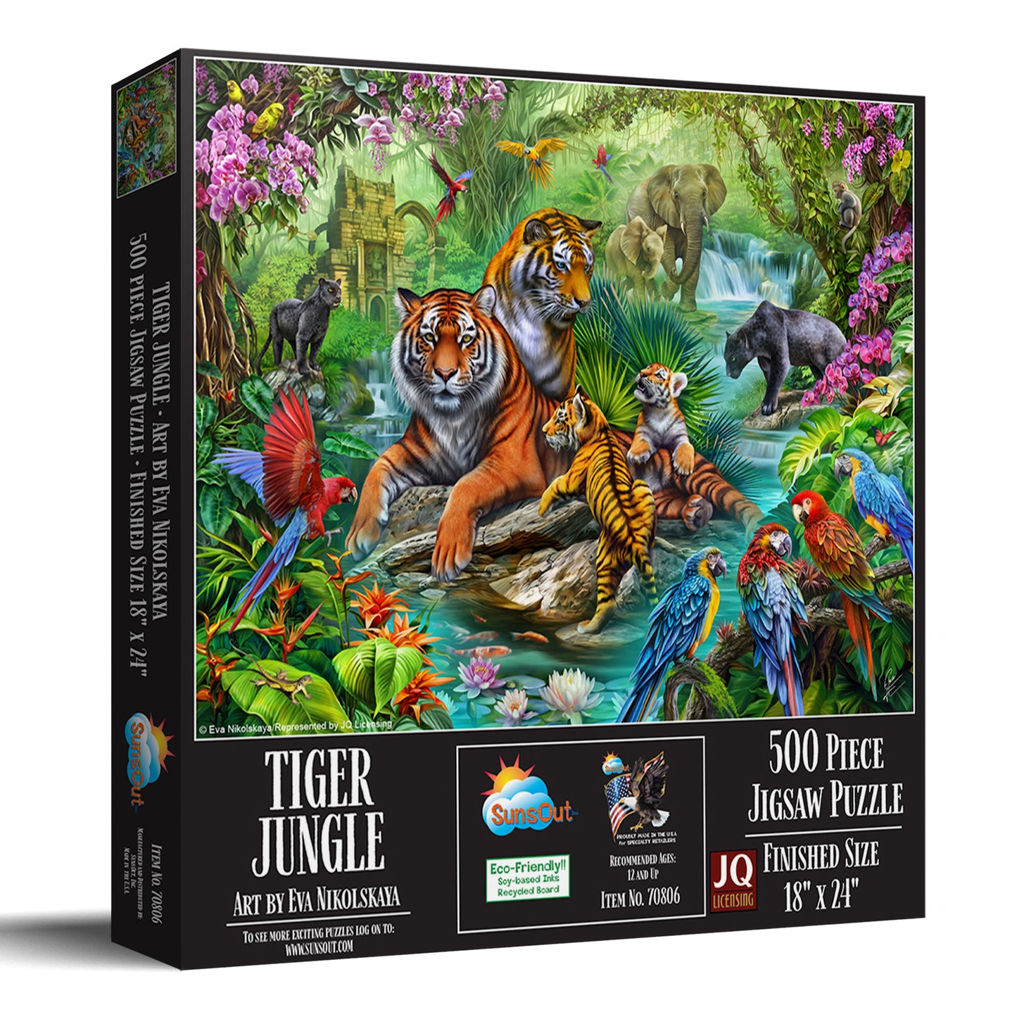 Tiger Jungle 500 pc  Jigsaw Puzzle 70806
