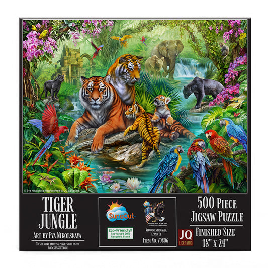 Tiger Jungle 500 pc  Jigsaw Puzzle 70806