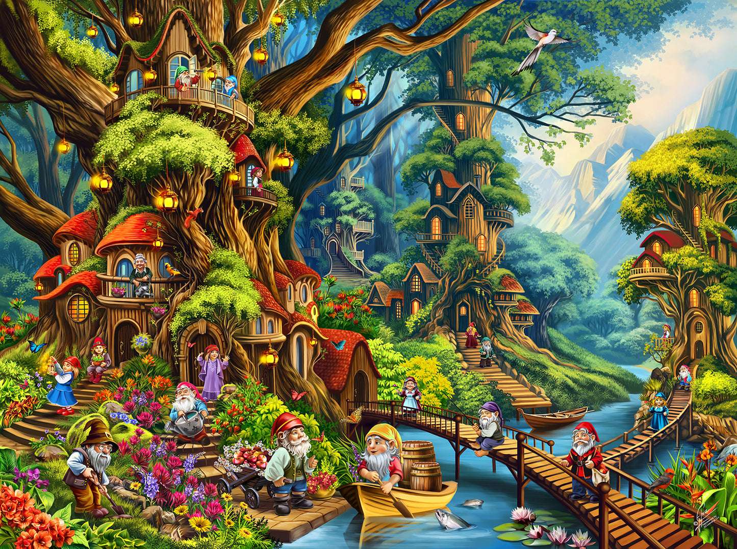 Gnome Village 1000 pc  Jigsaw Puzzle 70815