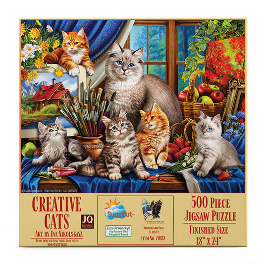 Creative Cats 500 pc  Jigsaw Puzzle 70818