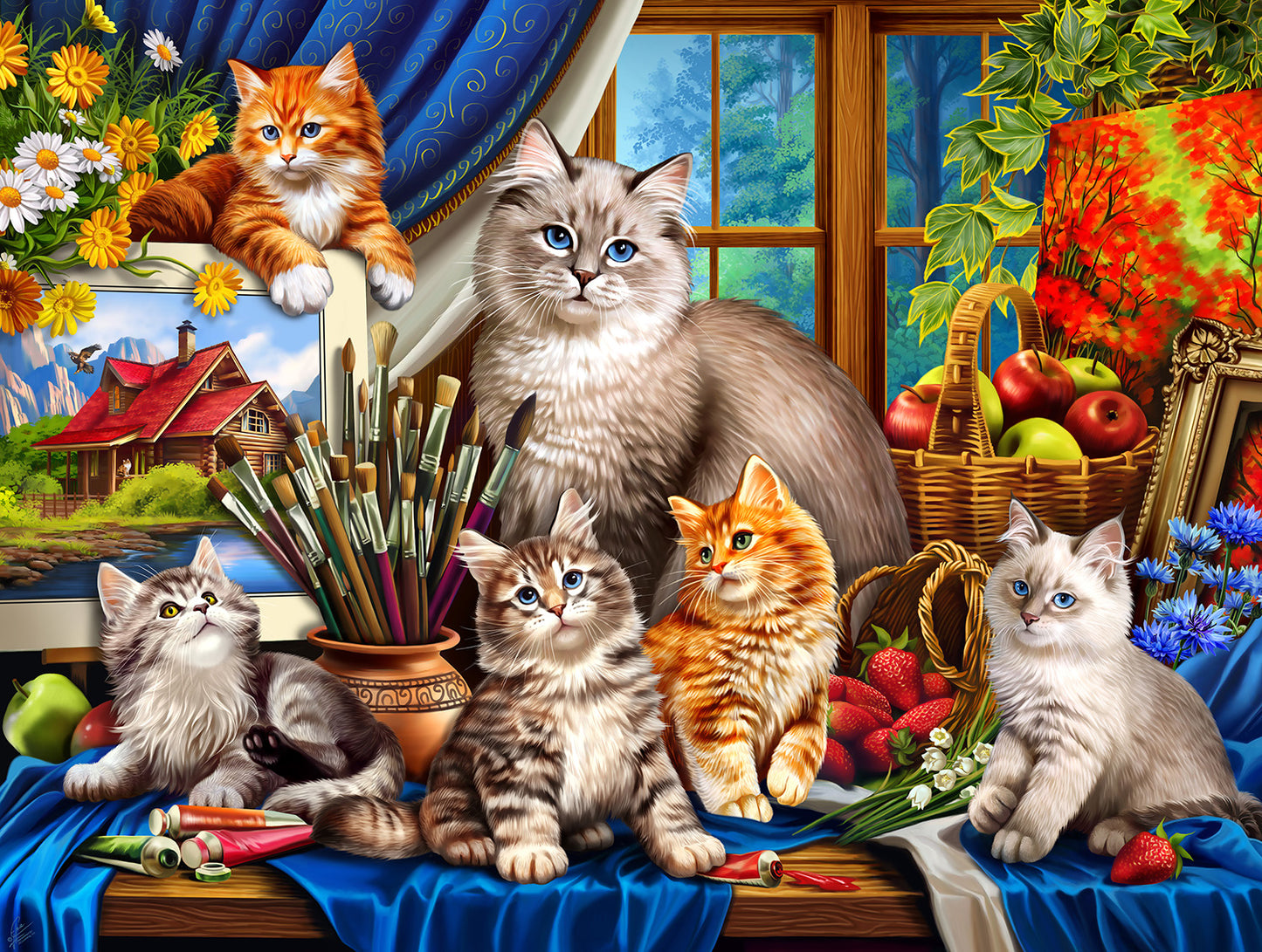 Creative Cats 500 pc  Jigsaw Puzzle 70818