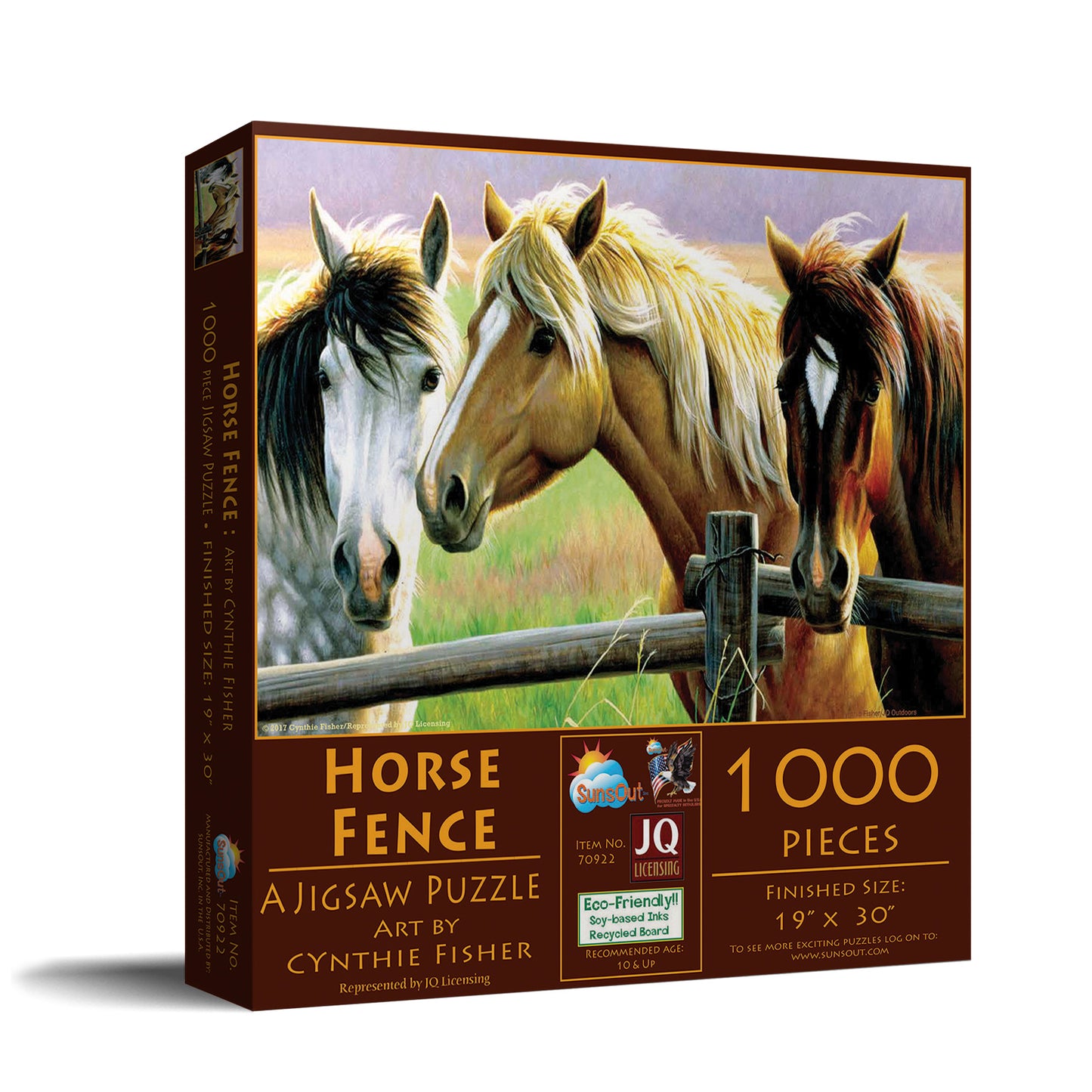 Horse Fence 1000 pc  Jigsaw Puzzle 70922