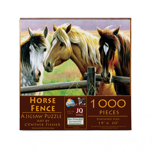 Horse Fence 1000 pc  Jigsaw Puzzle 70922