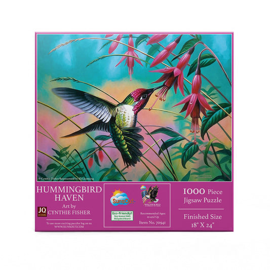 Hummingbird Haven 500 pc  Jigsaw Puzzle 70941