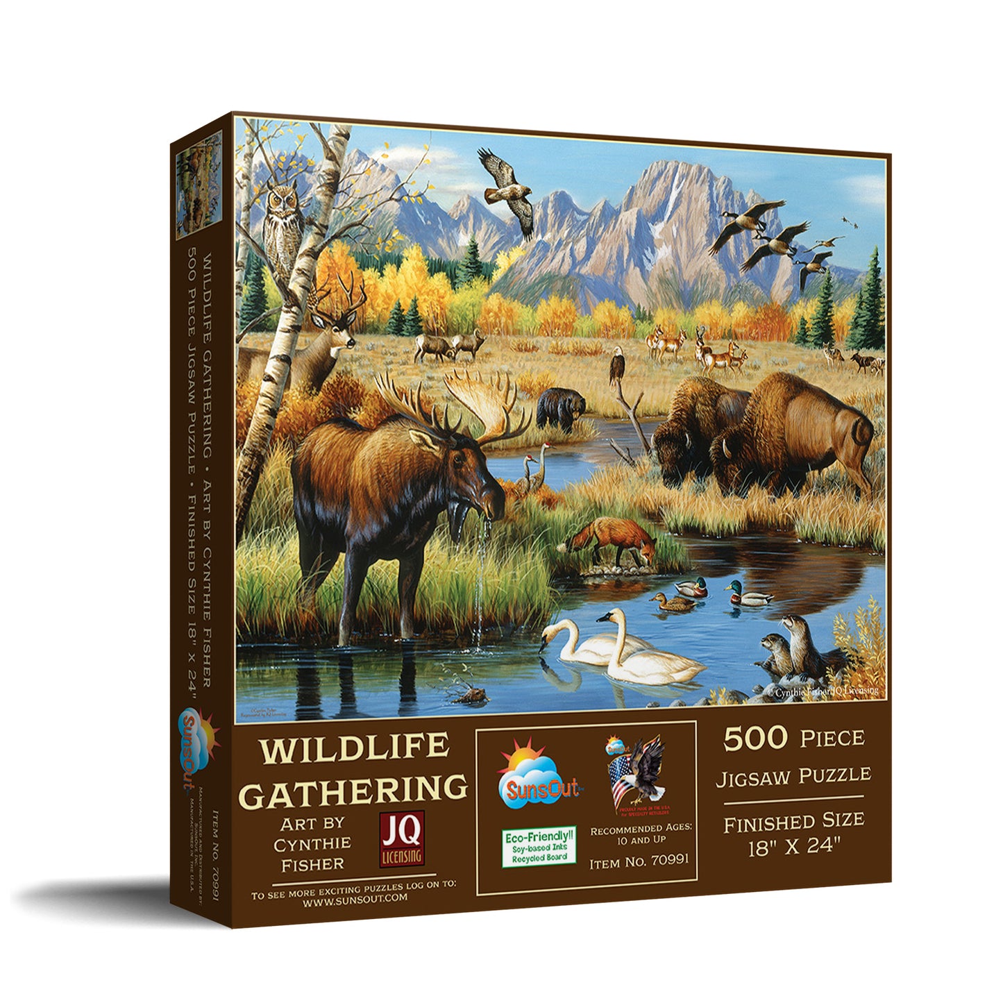Wildlife Gathering 500 pc  Jigsaw Puzzle 70991
