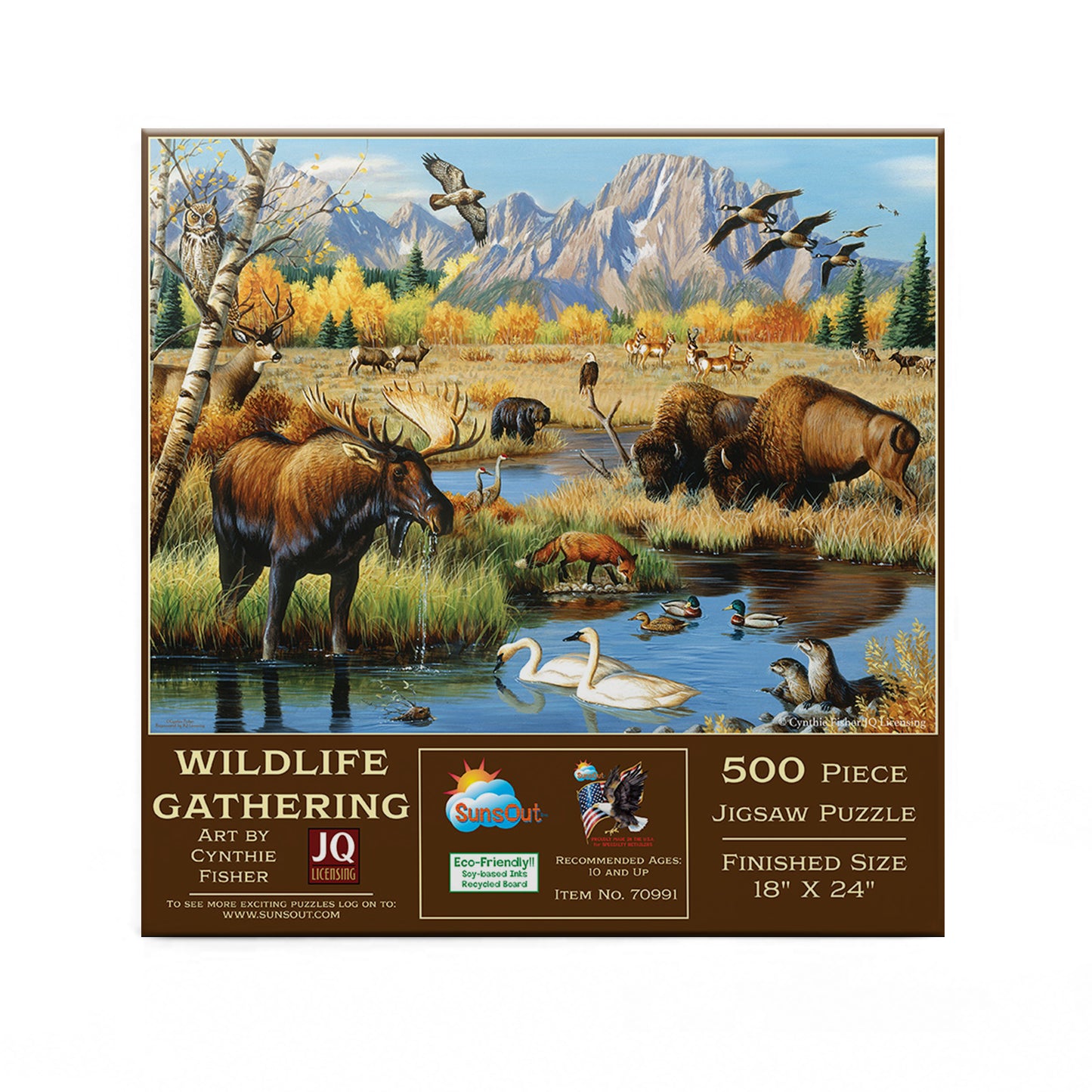 Wildlife Gathering 500 pc  Jigsaw Puzzle 70991