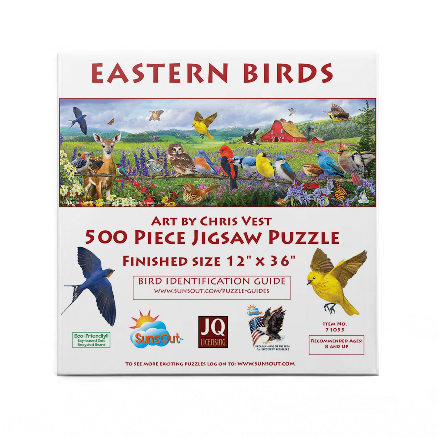 Eastern Birds 500 pc  Jigsaw Puzzle 71055
