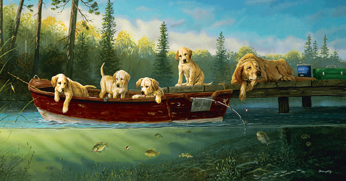 Fishing Lessons 500 pc  Jigsaw Puzzle 71196