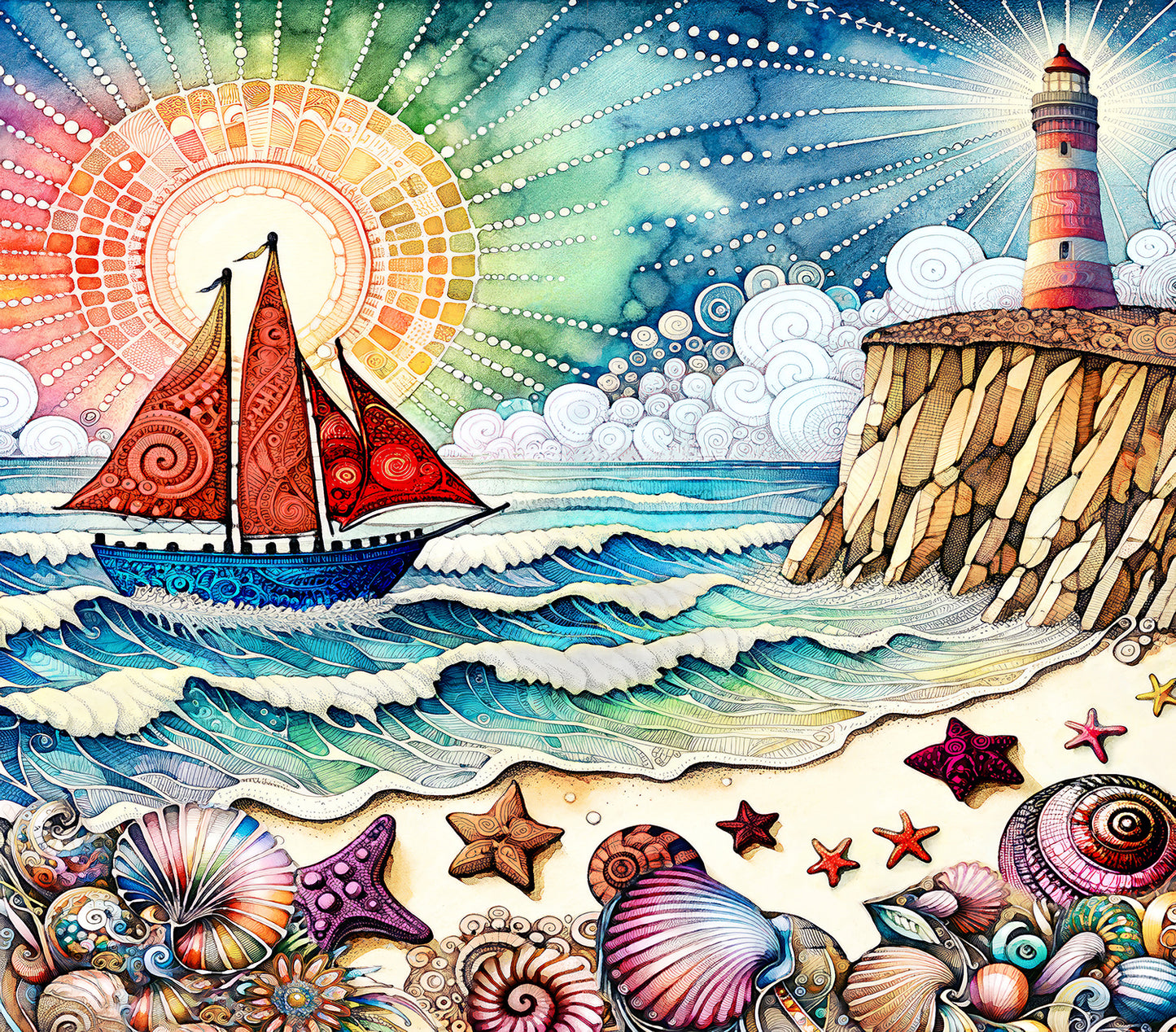 A fine Day for Sailing 300 pc  Jigsaw Puzzle 71310