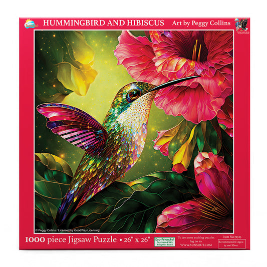 Hummingbird and Hibiscus 1000 pc  Jigsaw Puzzle 71325