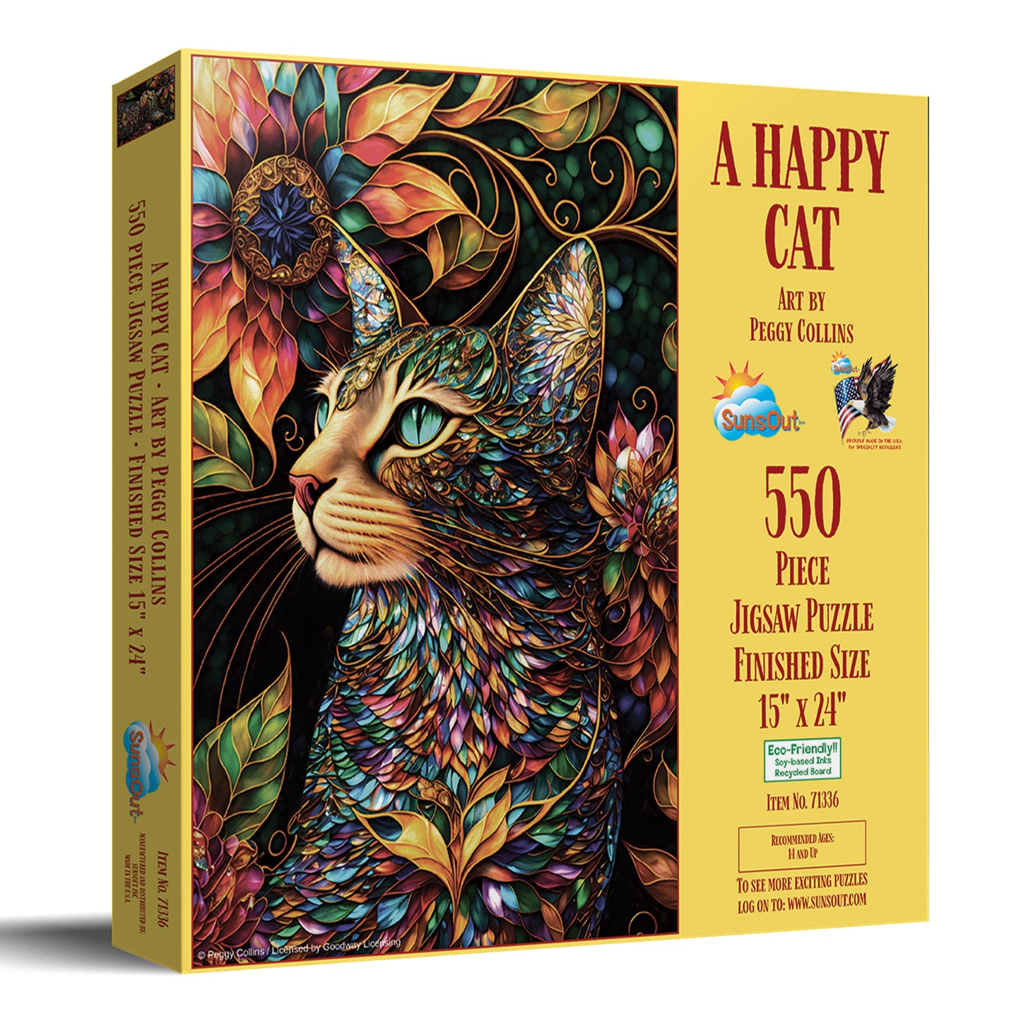 A Happy Cat 550 pc  Jigsaw Puzzle 71336
