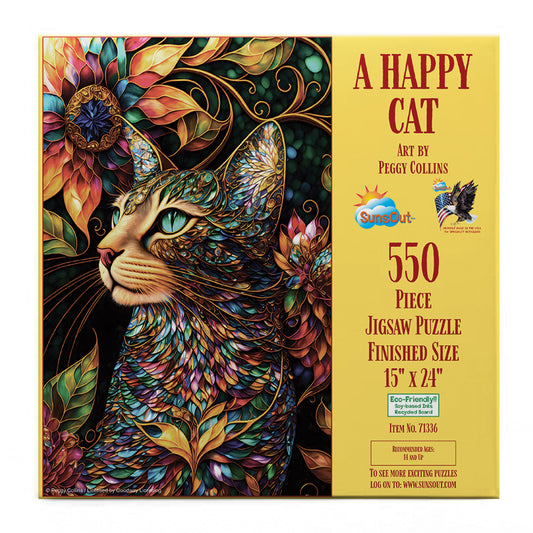 A Happy Cat 550 pc  Jigsaw Puzzle 71336