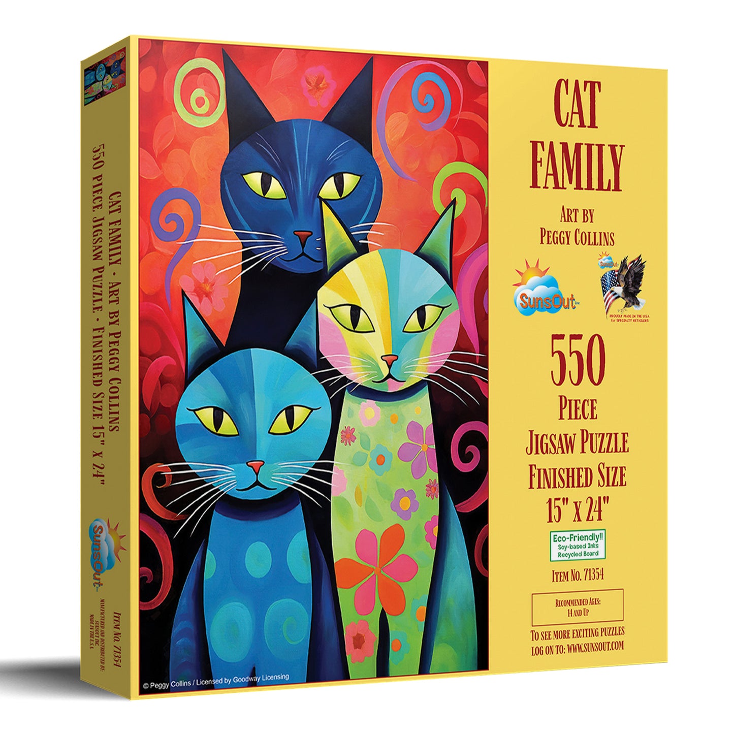 Cat Family 550 pc  Jigsaw Puzzle 71354