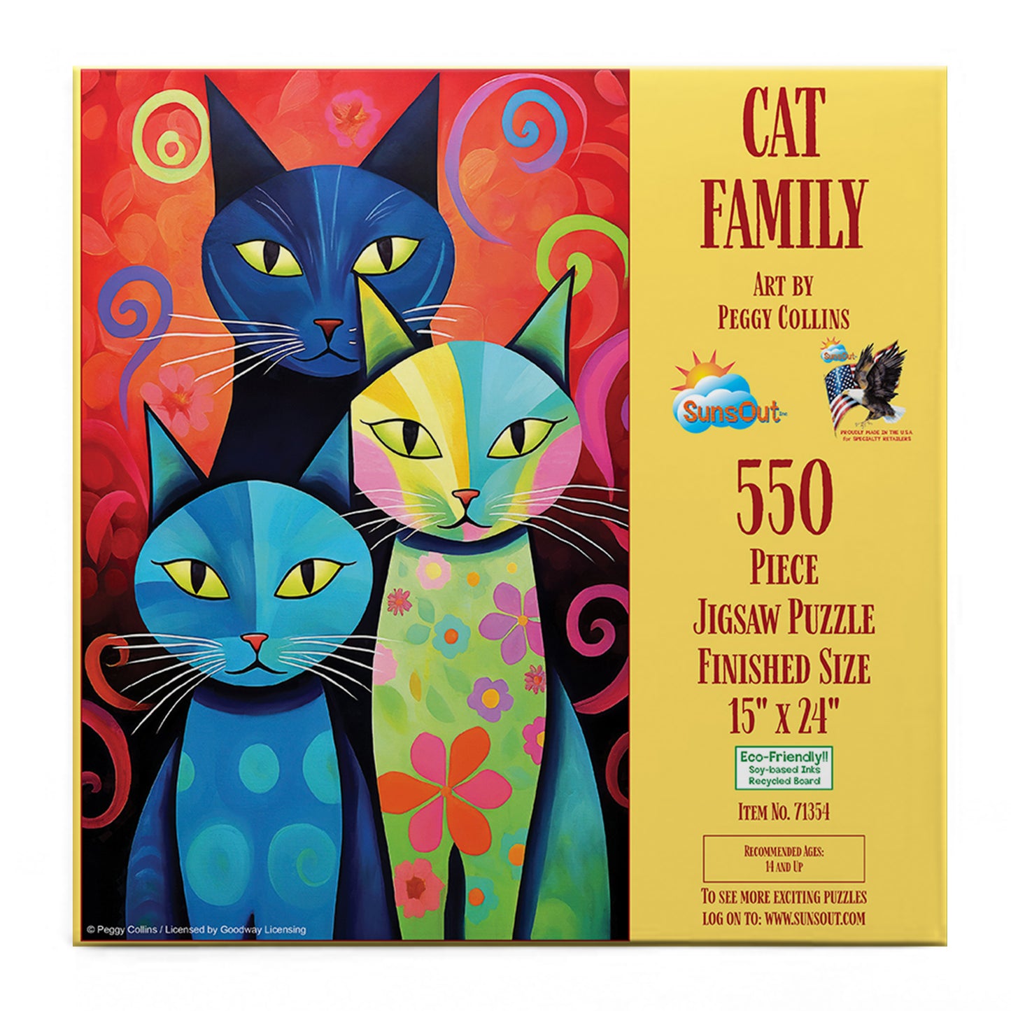 Cat Family 550 pc  Jigsaw Puzzle 71354
