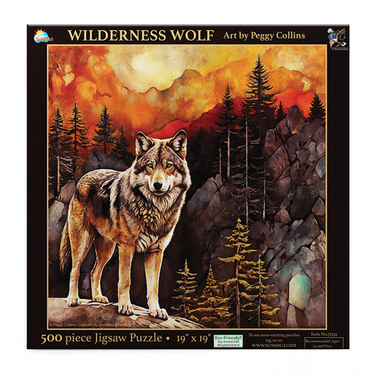 Wilderness Wolf 500 pc  Jigsaw Puzzle 71374