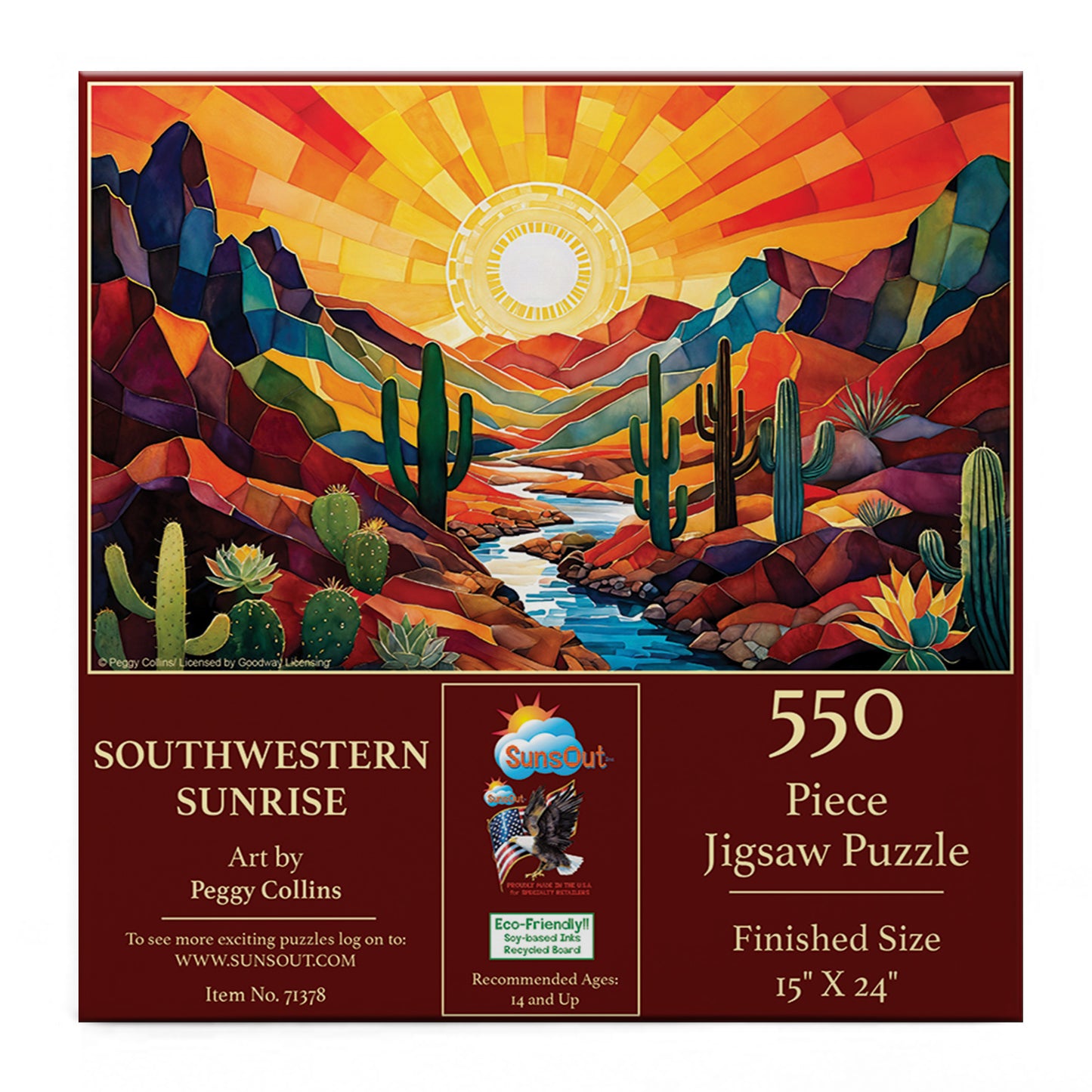 Southwestern Sunrise 550 pc  Jigsaw Puzzle 71378