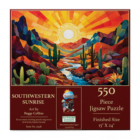Southwestern Sunrise 550 pc  Jigsaw Puzzle 71378