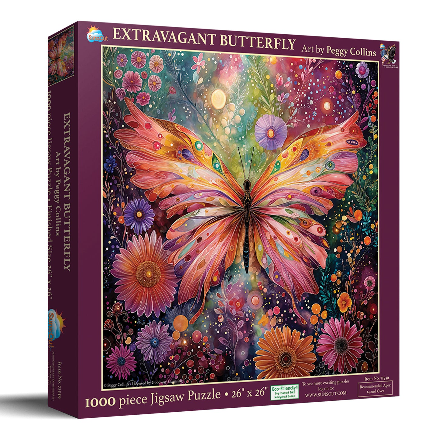 Extravagent Butterfly 1000 pc  Jigsaw Puzzle 71539