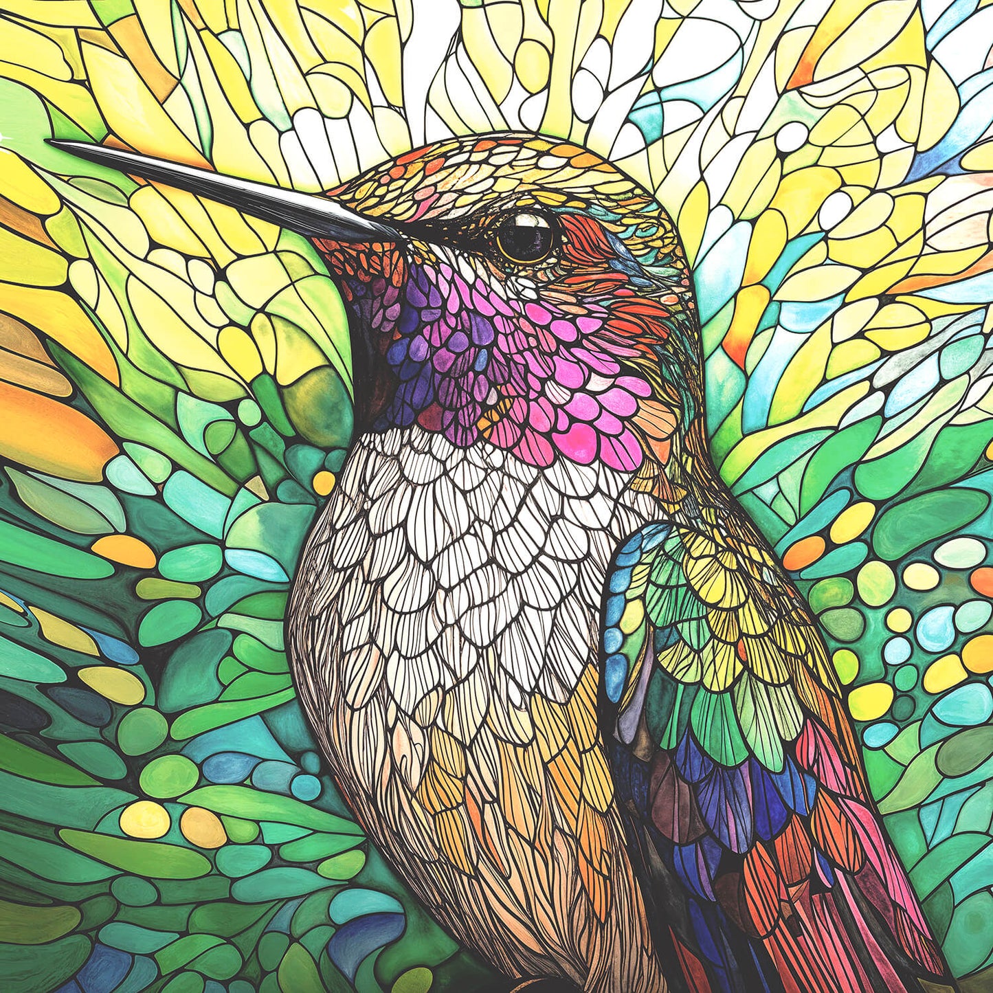 Neurographic Hummingbird 500 pc  Jigsaw Puzzle 71552