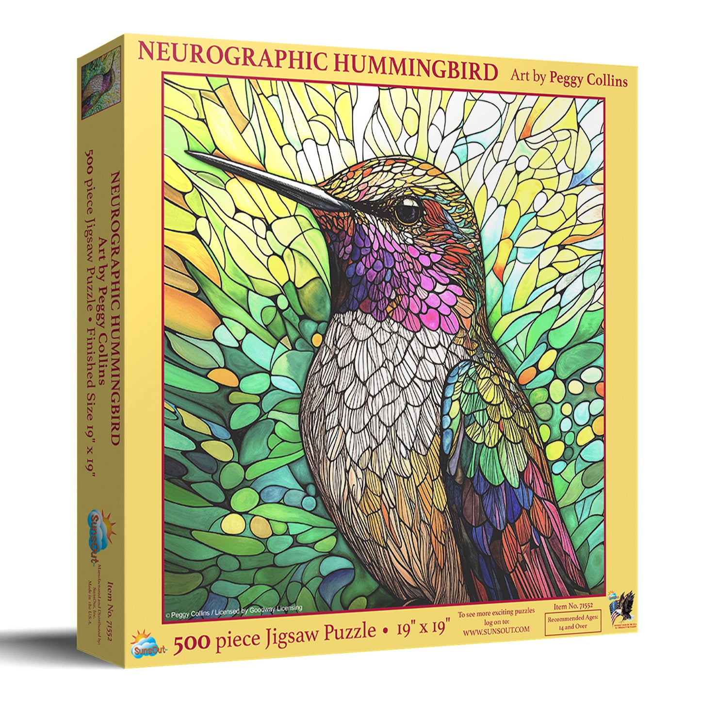 Neurographic Hummingbird 500 pc  Jigsaw Puzzle 71552