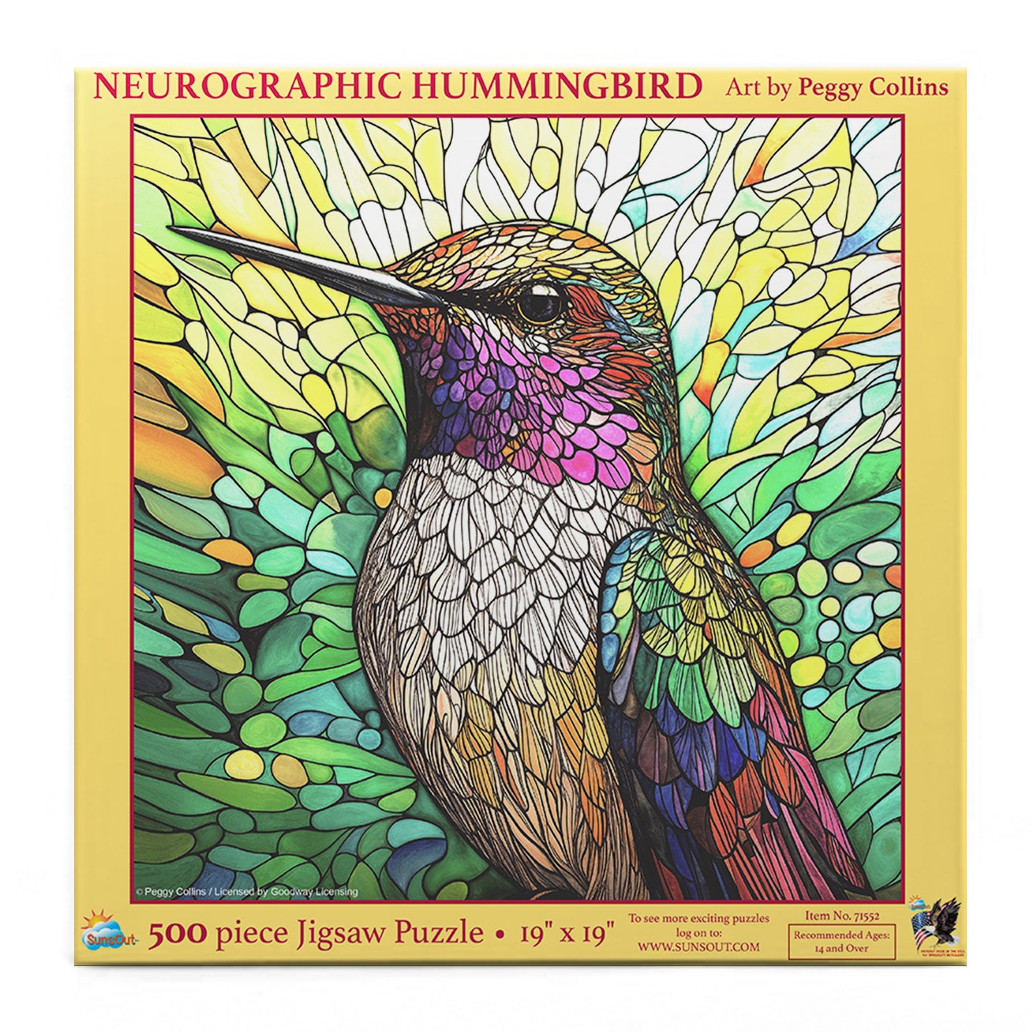Neurographic Hummingbird 500 pc  Jigsaw Puzzle 71552