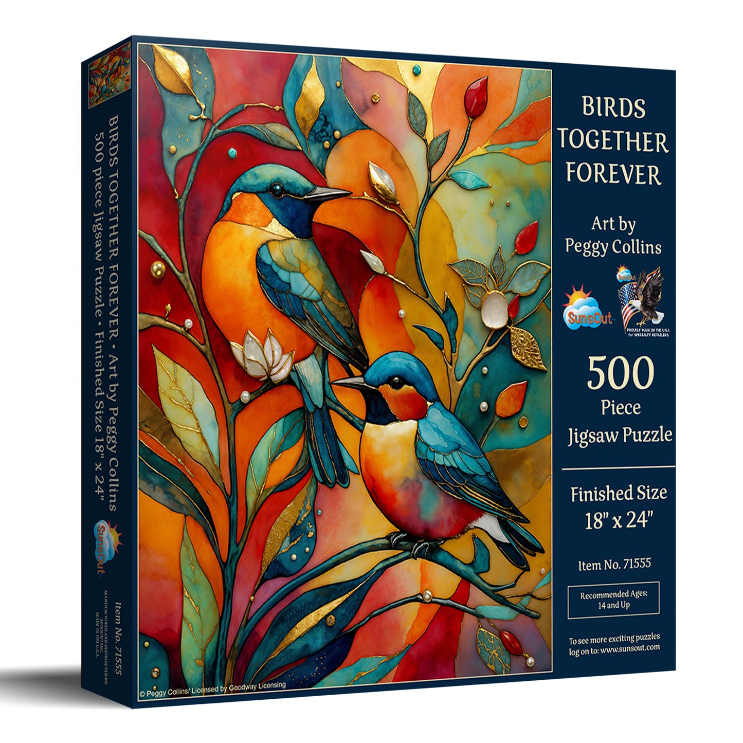Birds Together Forever 500 pc  Jigsaw Puzzle 71555
