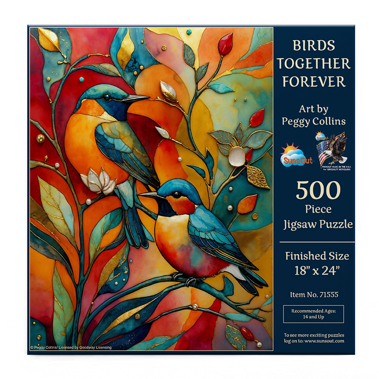 Birds Together Forever 500 pc  Jigsaw Puzzle 71555