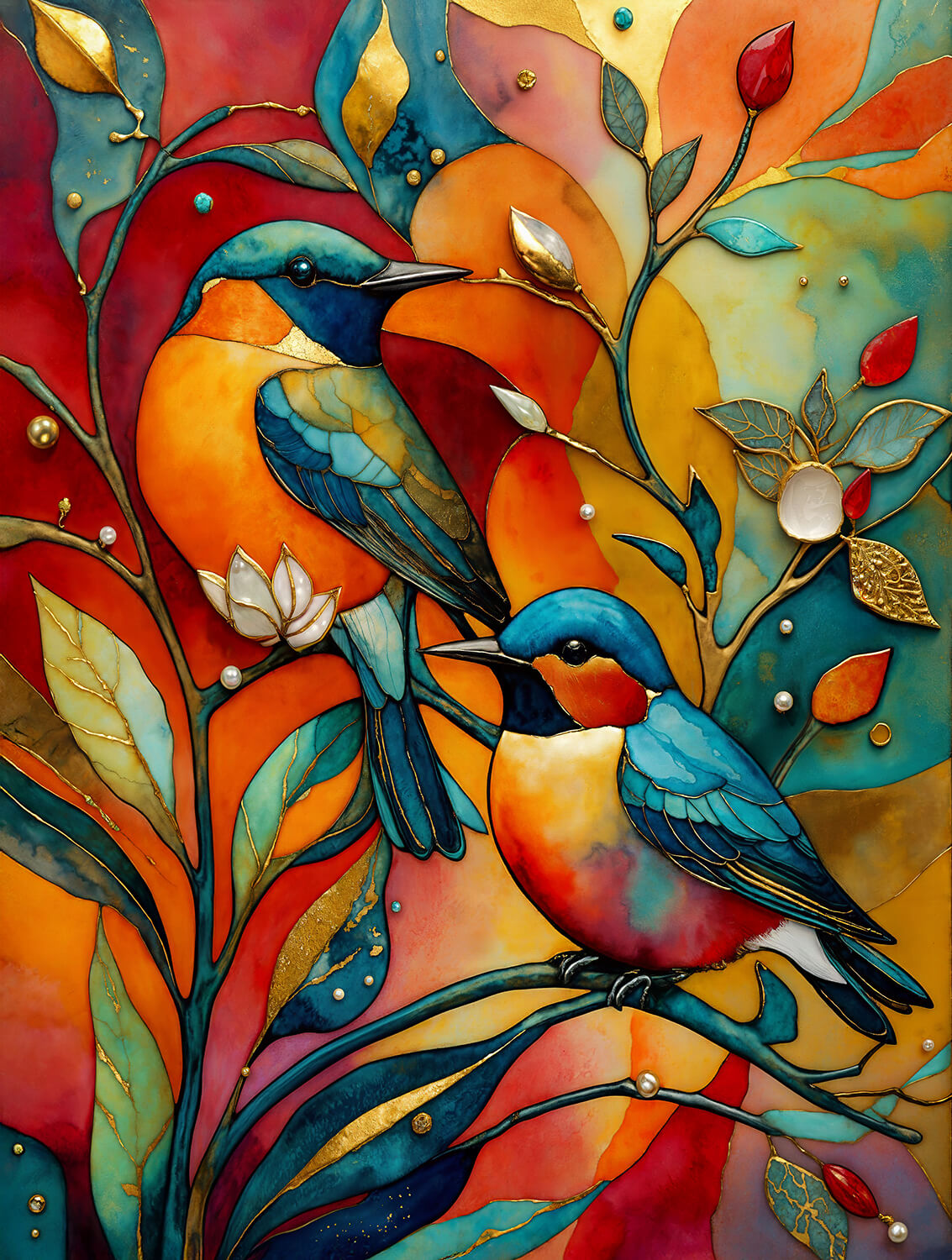 Birds Together Forever 500 pc  Jigsaw Puzzle 71555