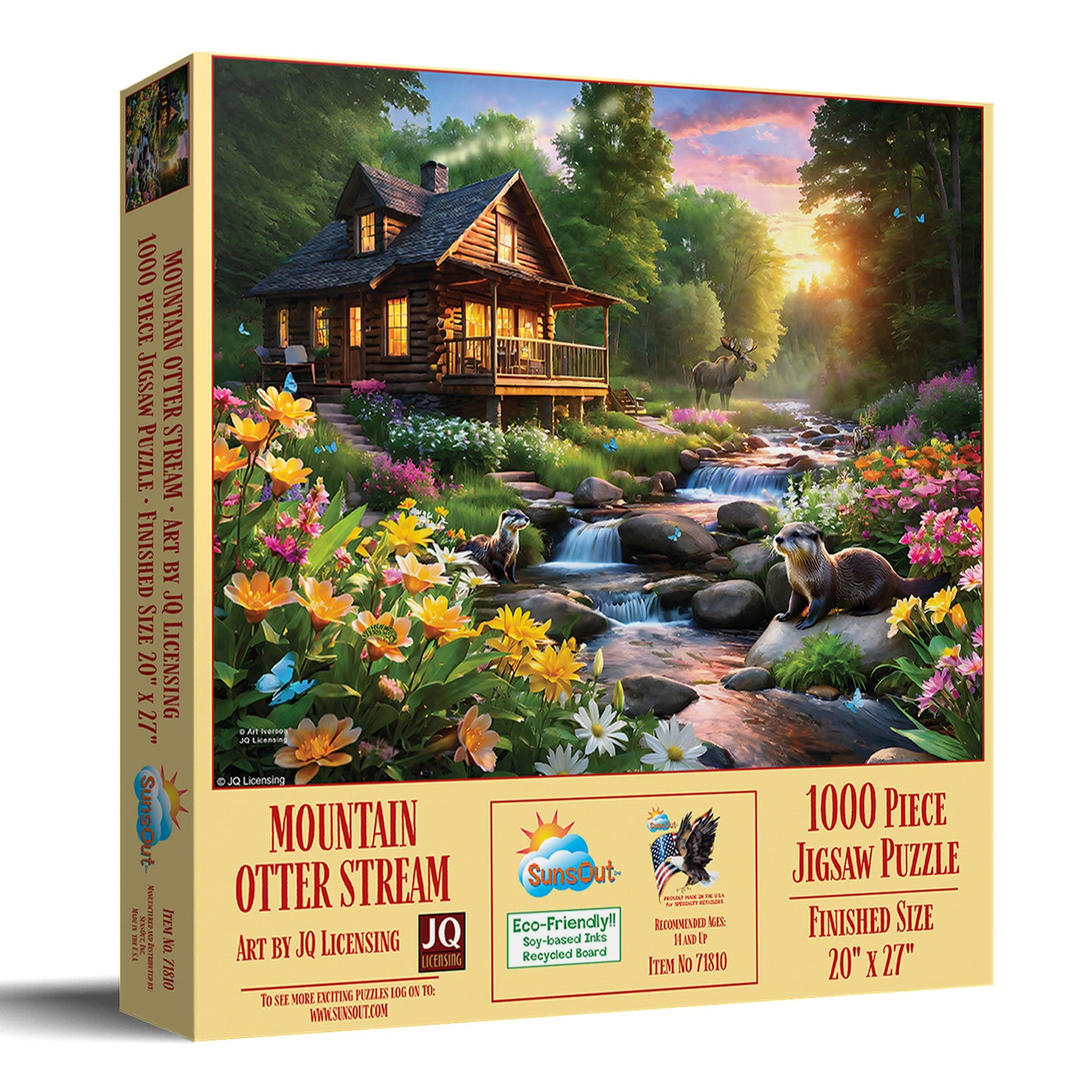 Mountain Otter Stream 1000 pc  Jigsaw Puzzle 71810