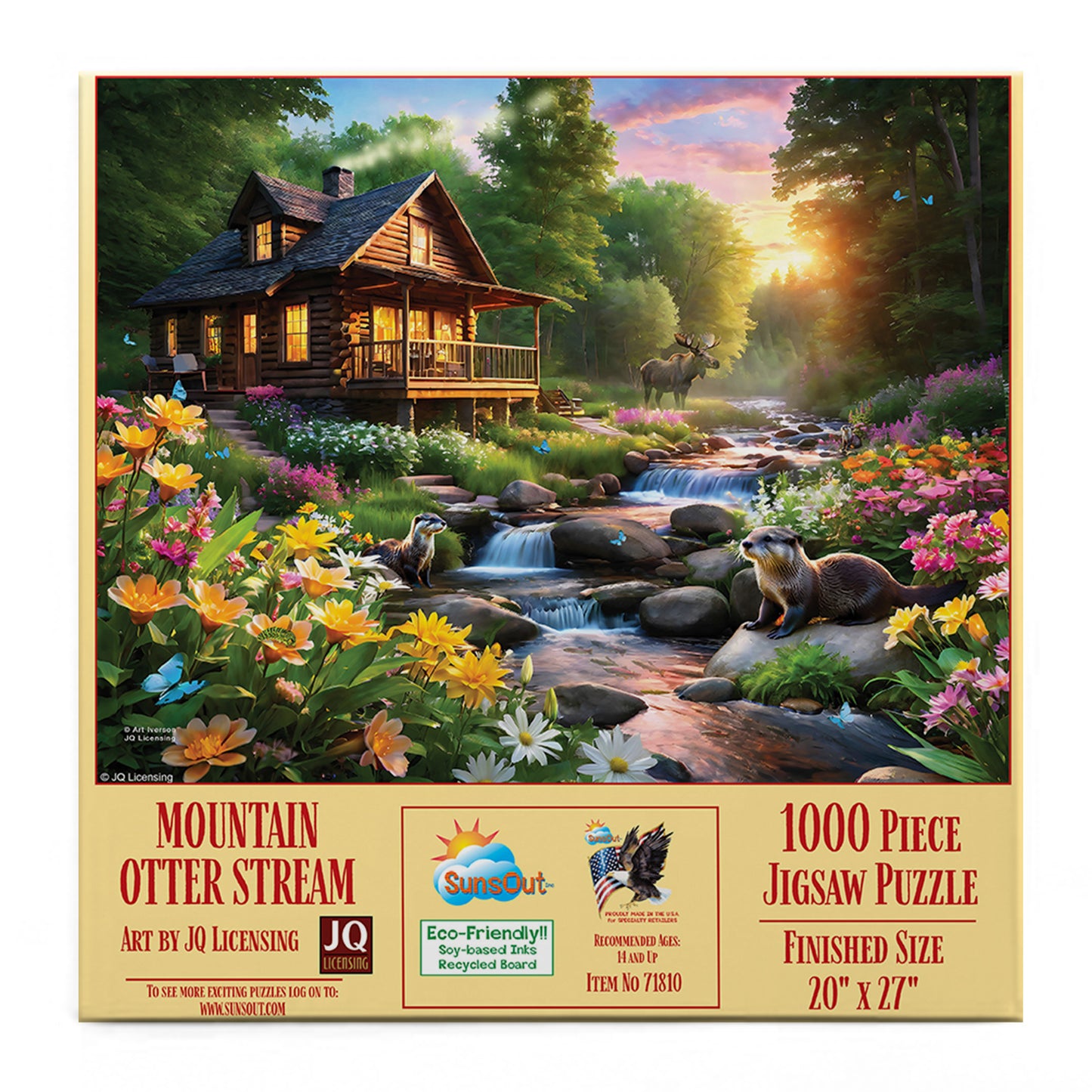 Mountain Otter Stream 1000 pc  Jigsaw Puzzle 71810