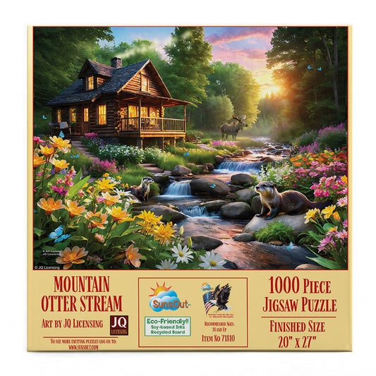 Mountain Otter Stream 1000 pc  Jigsaw Puzzle 71810