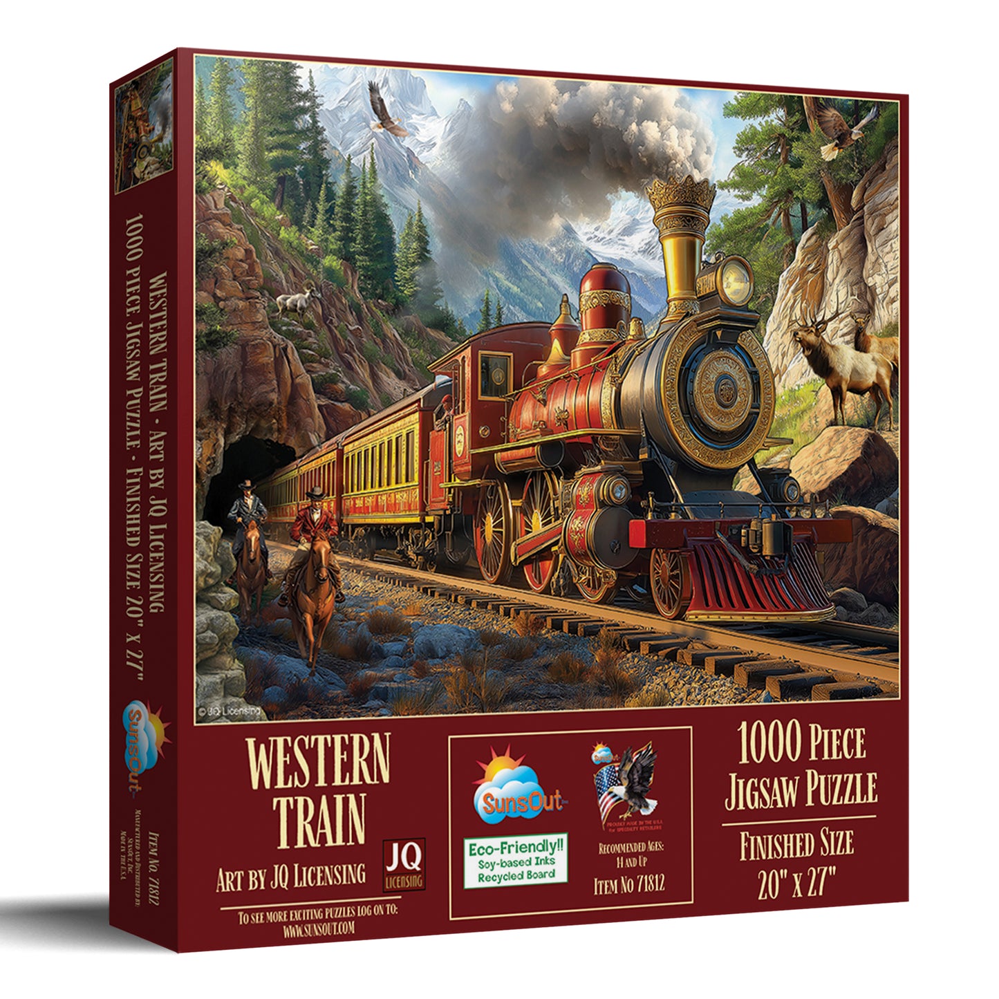Western Train 1000 pc  Jigsaw Puzzle 71812