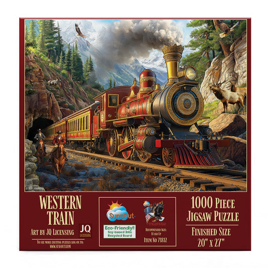 Western Train 1000 pc  Jigsaw Puzzle 71812