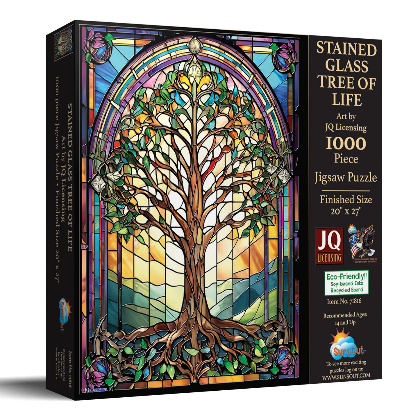 Stained Glass Tree of Life 1000 pc  Jigsaw Puzzle 71816