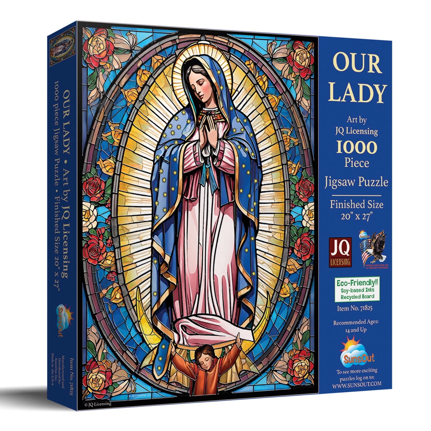 Stained Glass Our Lady 1000 pc  Jigsaw Puzzle 71825