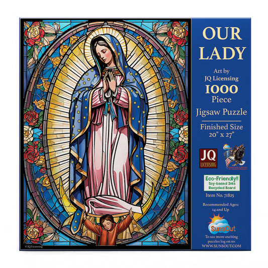 Stained Glass Our Lady 1000 pc  Jigsaw Puzzle 71825