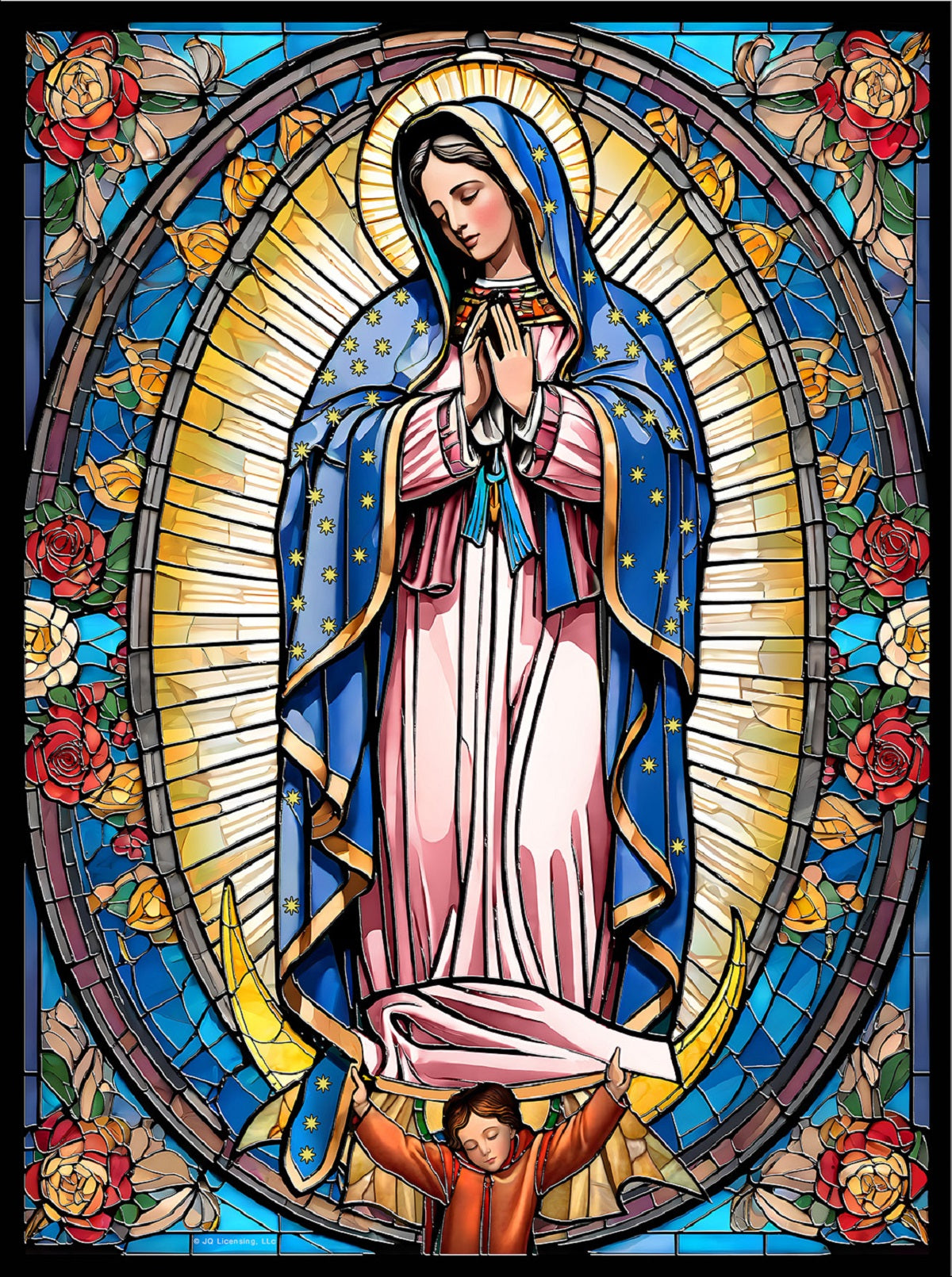 Stained Glass Our Lady 1000 pc  Jigsaw Puzzle 71825
