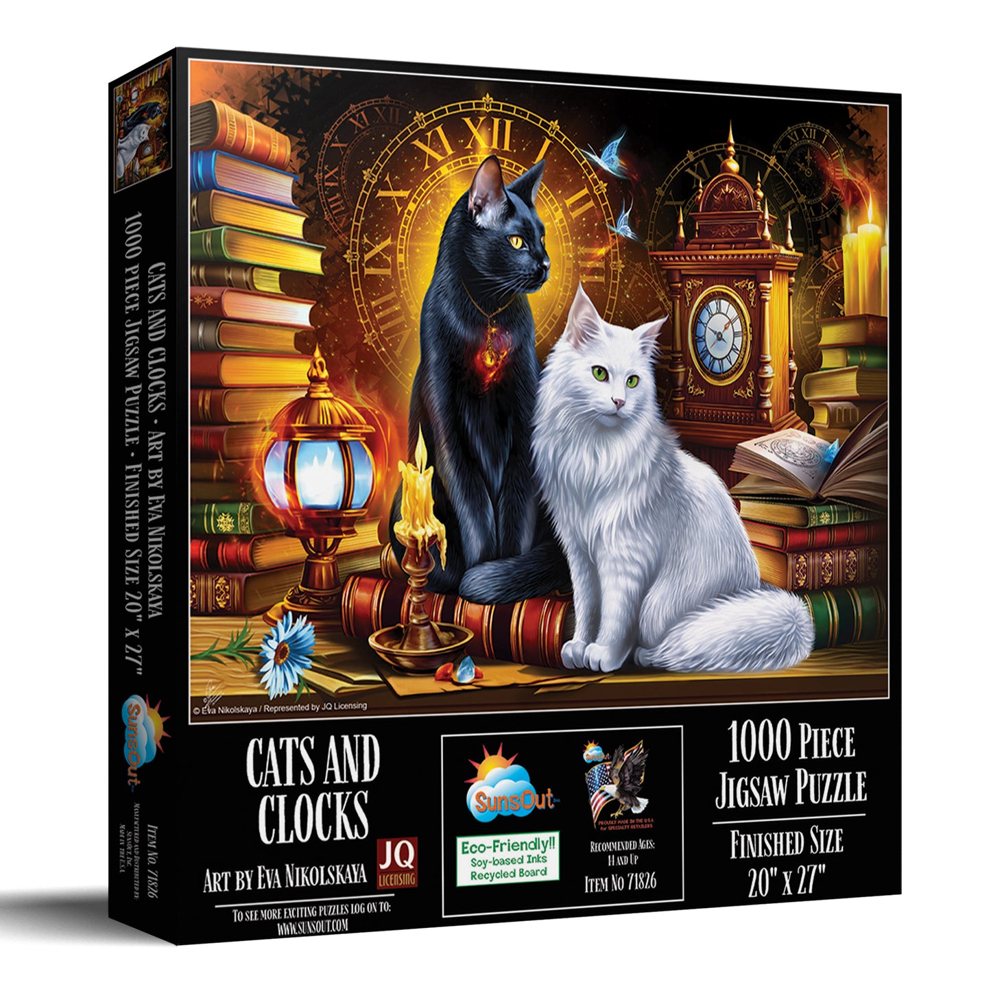 Cats and Clocks 1000 pc  Jigsaw Puzzle 71826