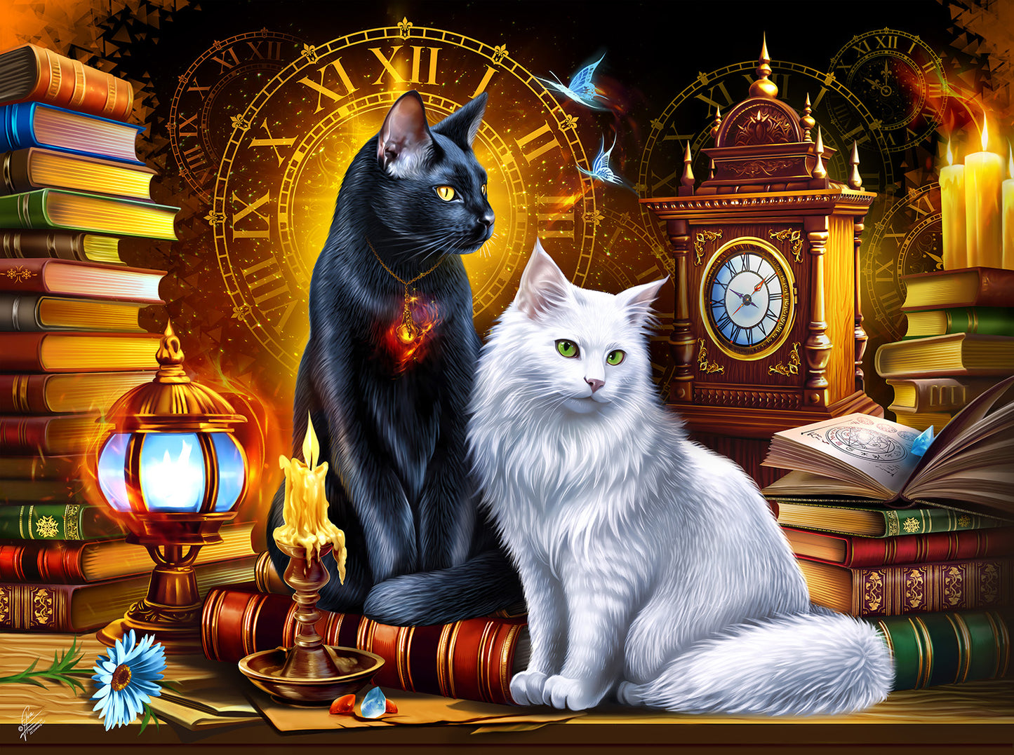 Cats and Clocks 1000 pc  Jigsaw Puzzle 71826